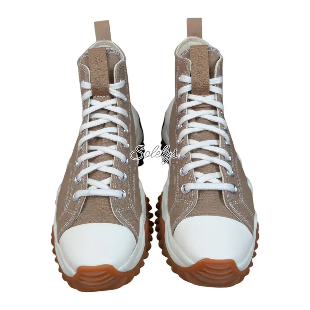 Converse Run Star Motion High Canvas Sand Dune Tan Platform Sneaker Womens 9.5